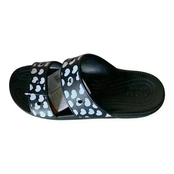 Crocs Heart Print Sandals Men's Size 15 Shoes NEW - Picture 7 of 14